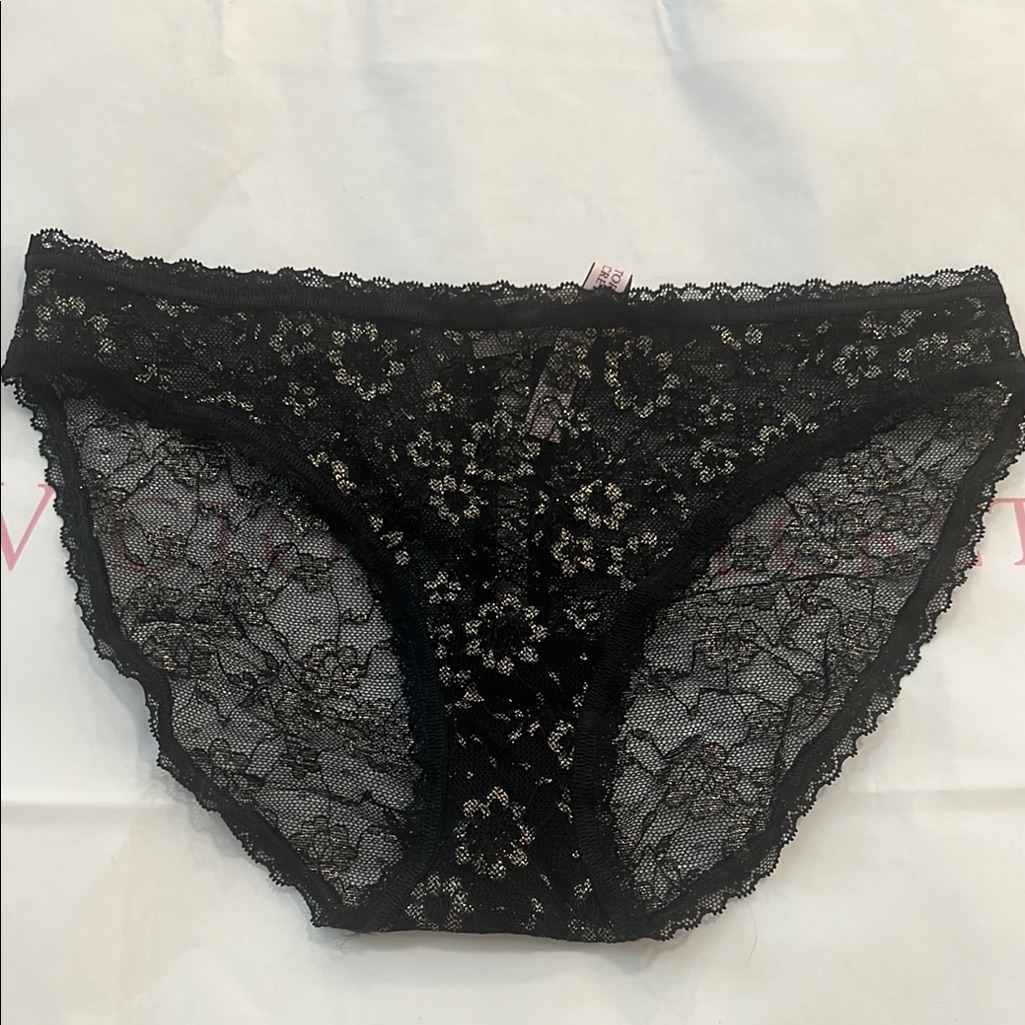 Victoria’s Secret Black Lace Women's Bikini Panties